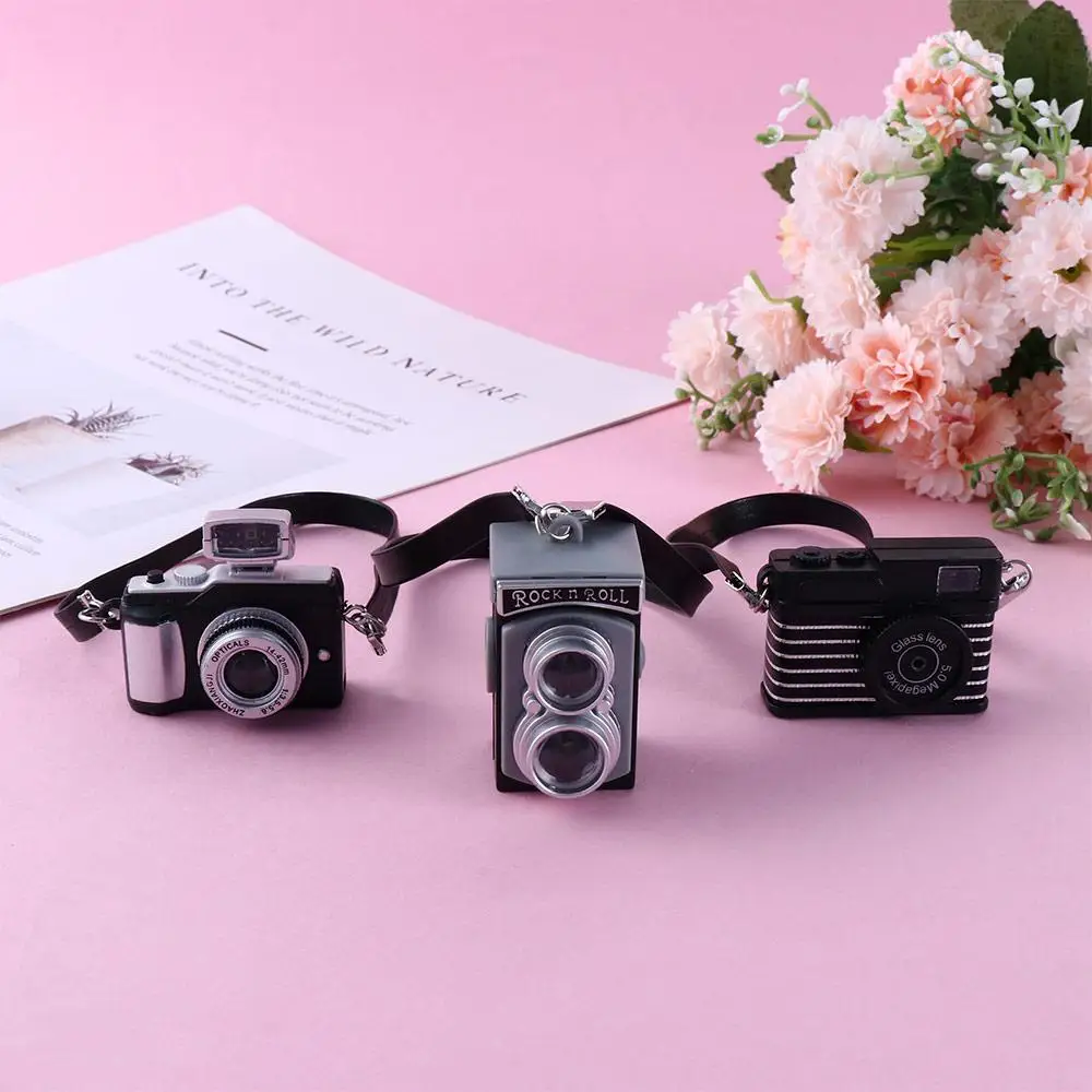 

Gift BJD Retro 1/12 Doll Plastic Toy Doll SLR Camera Dollhouse Miniature Camera Mini Doll Camera Miniature Digital Camera