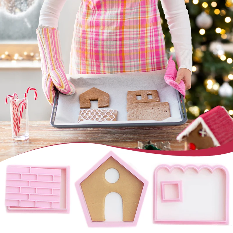 JasCherry Lot De 10 Emporte-pièces De Noël En Forme De Maison En Pain D