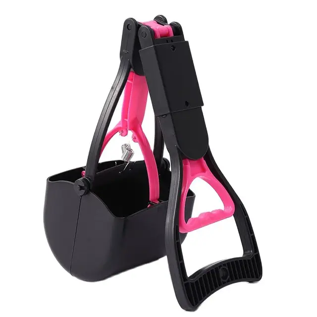 Pooper Scooper For Dog Jaw Clamp Heavy Duty Long Handle Poop Scooper For Dog Puppy Cat Waste Picker Pet Cleaning Shovel Tools 5