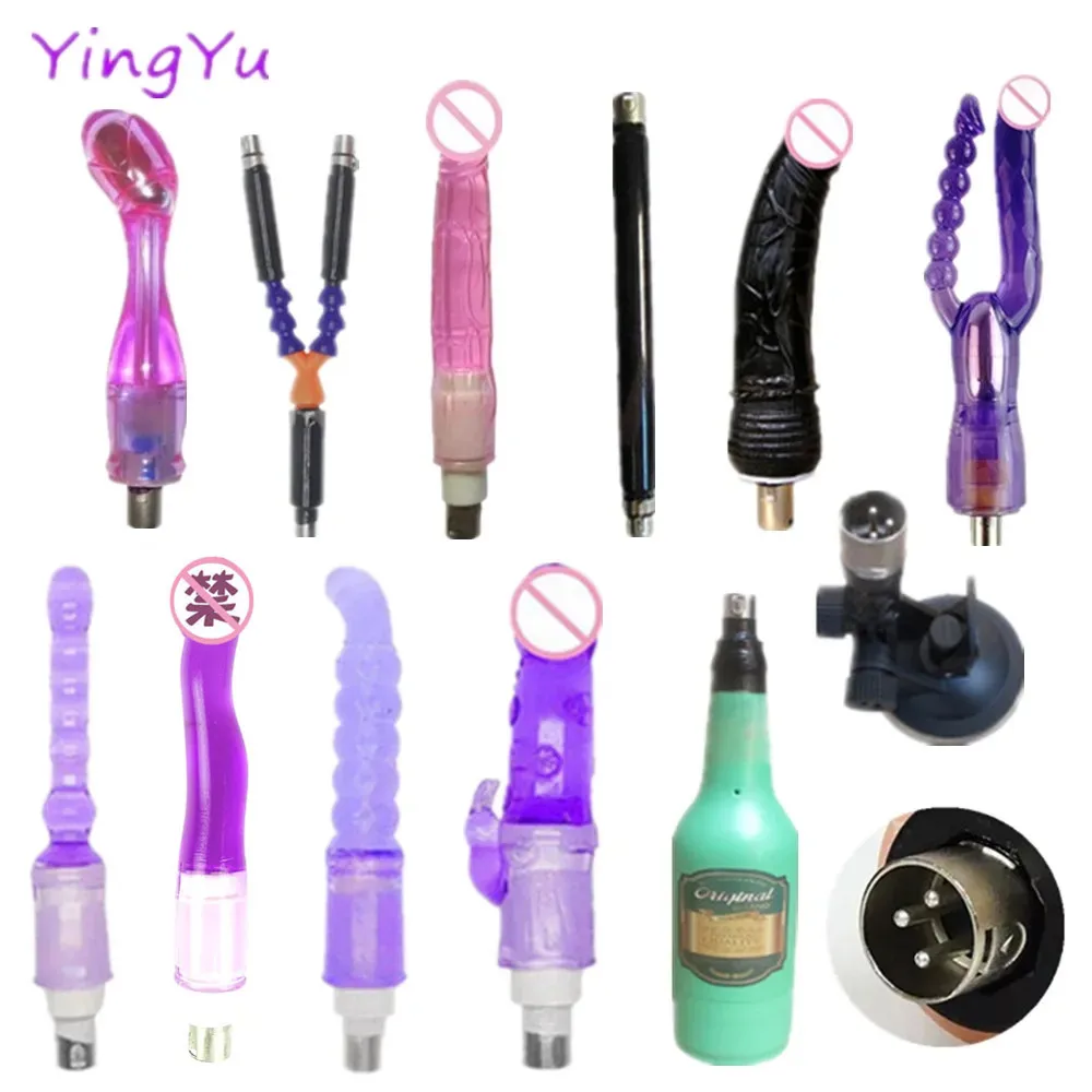 3XLR Classic Sex Machine Dildo Plugs Angle Adjustable Extension Rod Women Men Masturbation Anal Plugs Vibrator Adapters sex toy