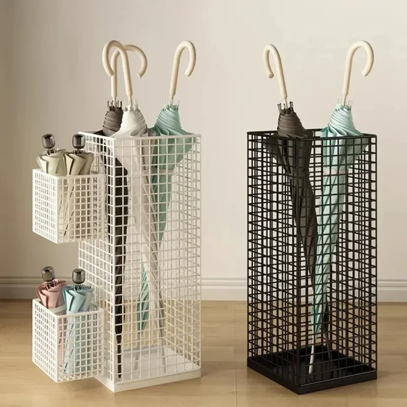 Rust-Resistant Metal Umbrella Stand Storage Rack for Doorway Durable Organizer Modern Entryway Stand Large Capacity umbrella storage rack