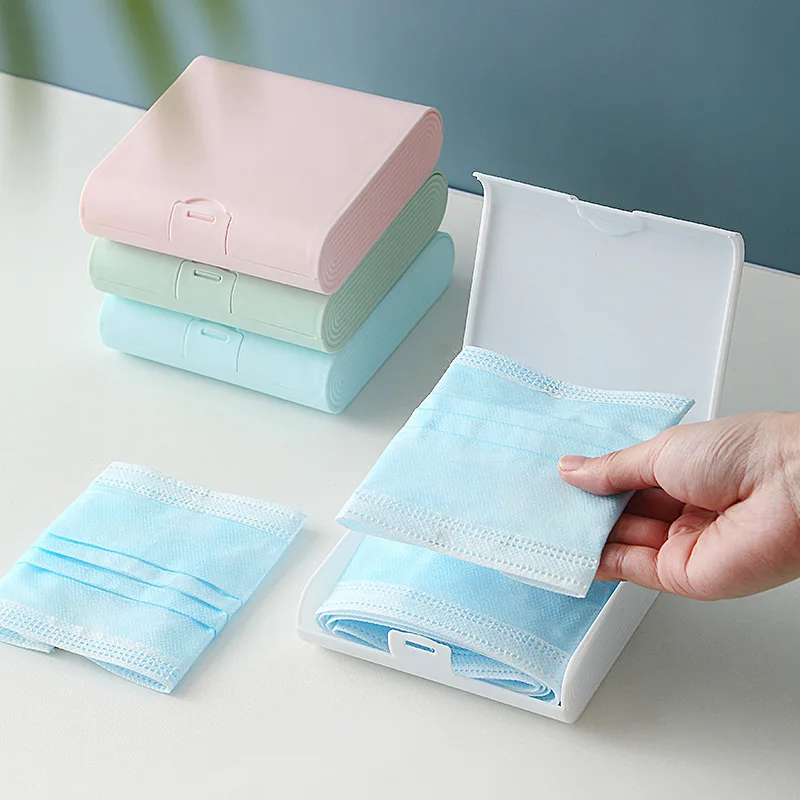 Portable Mask Storage Box Jewelry Waterproof Cosmetic Container Upgraded Surgical Disposable | Дом и сад