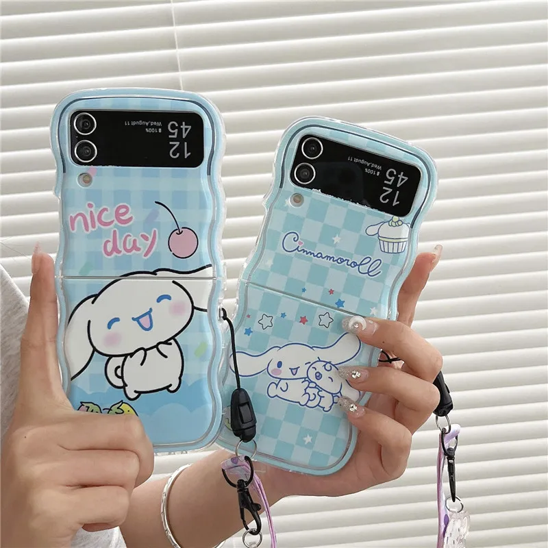 For Samsung Galaxy Z Flip 5 Flip 4 Flip3 Cute Pattern Soft