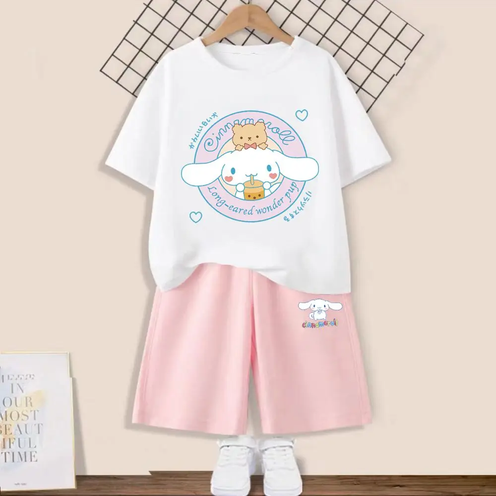 

2 шт./комплект, Детская футболка и шорты с Hello Kitty