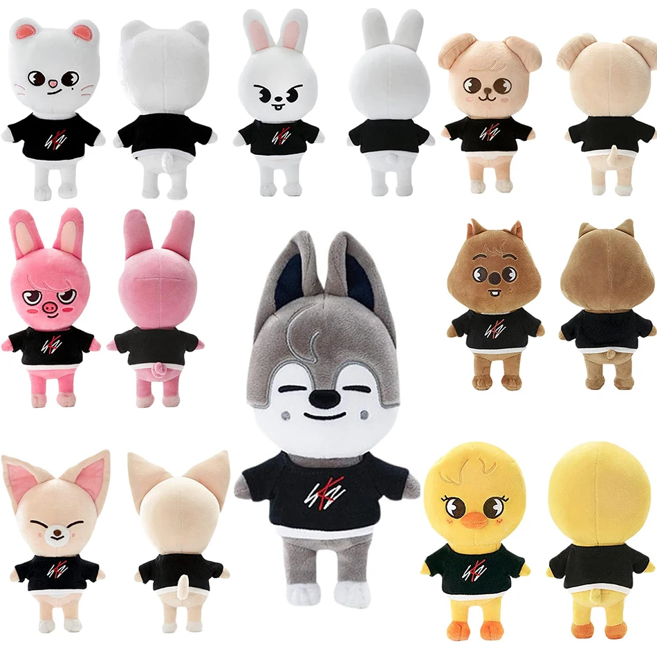 Skzoo Plush Toys 20cm Stray Kids Anime Kawaii Wolf Chan Leebit Stuffed  Animal Plushies Doll Fans Companion For Child Adults Gift - AliExpress