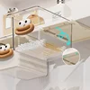 Under Mirror Cabinet Drawer Organizer Transparent Simple Bathroom Cabinet Cotton Swabs Cosmetic Pull Out Shelf Storage Box 5
