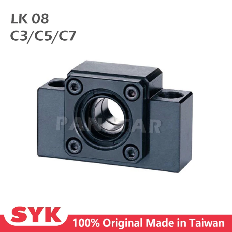 

SYK Taiwan LK08 Support Unit Professional LKLF Fixed-side C3 C5 C7 Ground Ball Screw TBI SFU 1204 Premium CNC Parts Low Profile