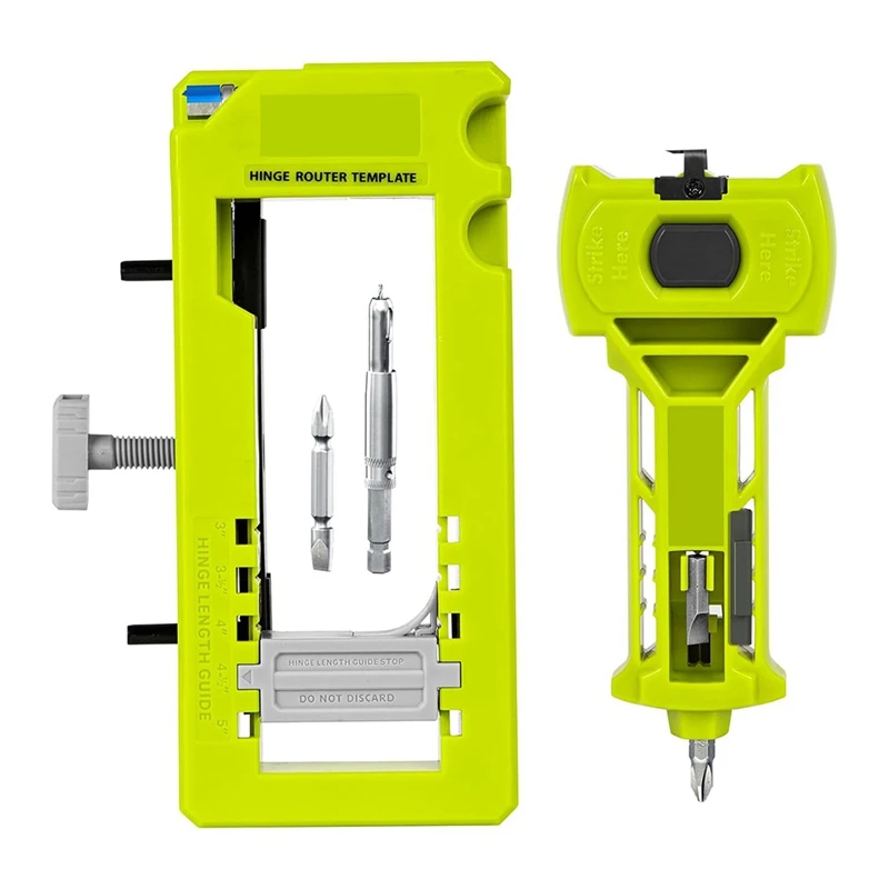 A52I-Door Hinge & Door Latch Installation Kit, Door Hinge Mortiser Template, Latch For Accurate Chiseling And Scoring