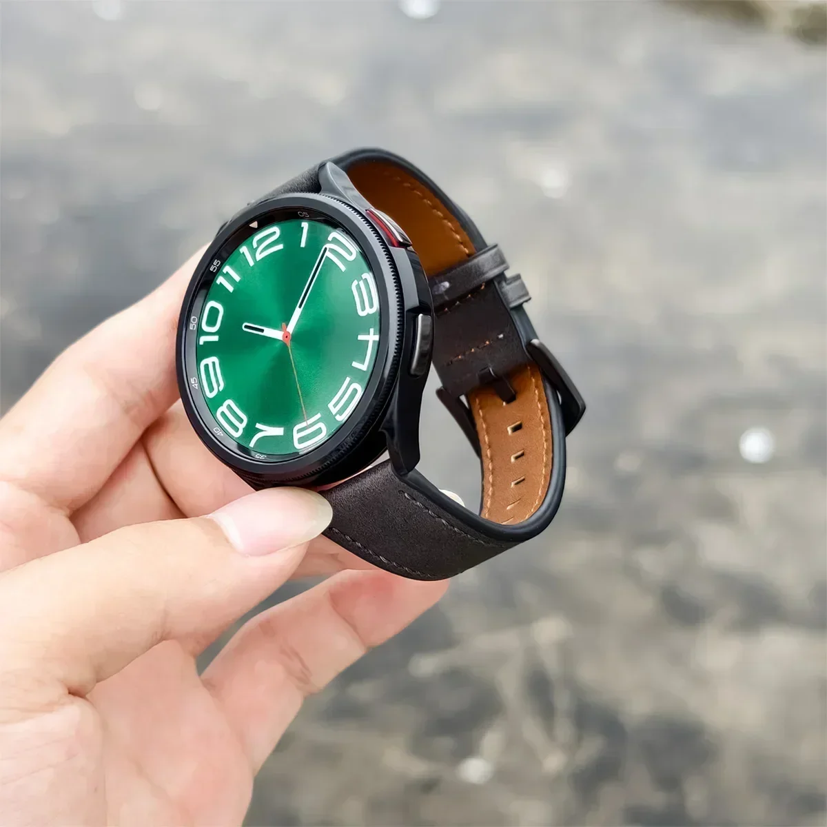 Premium Leather Watch Strap, Soft and Versatile Wristband, 20mm/22mm Width