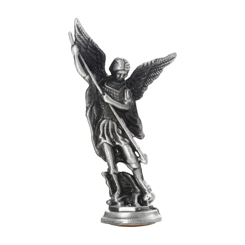 Exquisite Saint Michael Archangel Zinc Alloy Figurine - Guardian Statue