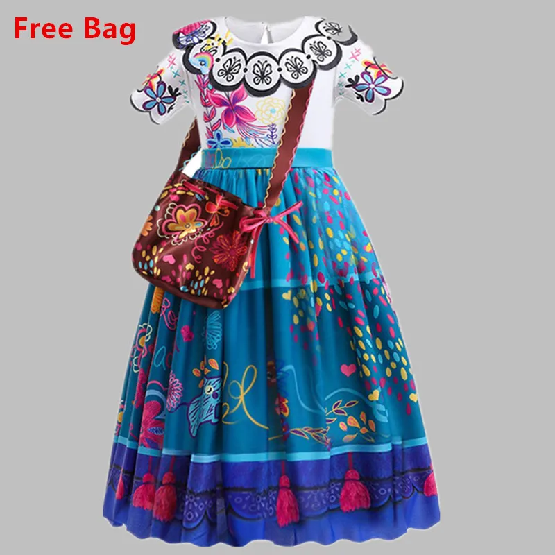 Fantasy Princess Dress Girls Halloween Cosplay Costume Sequins Children's Dresses Up Fancy Kids Carnival Birthday Party Vestidos