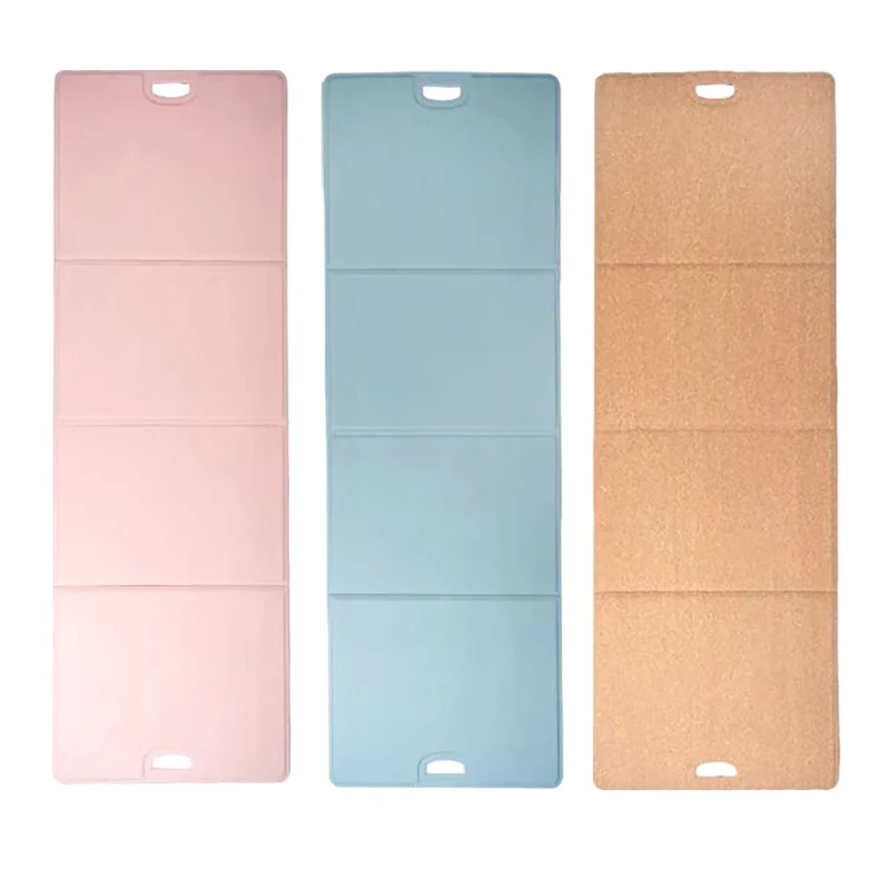 6mm Portable Foldable POE Gym Mat, Lightweight Anti-Slip Yoga Mat, Multi-Purpose Travel Fitness Eightfold Large Design