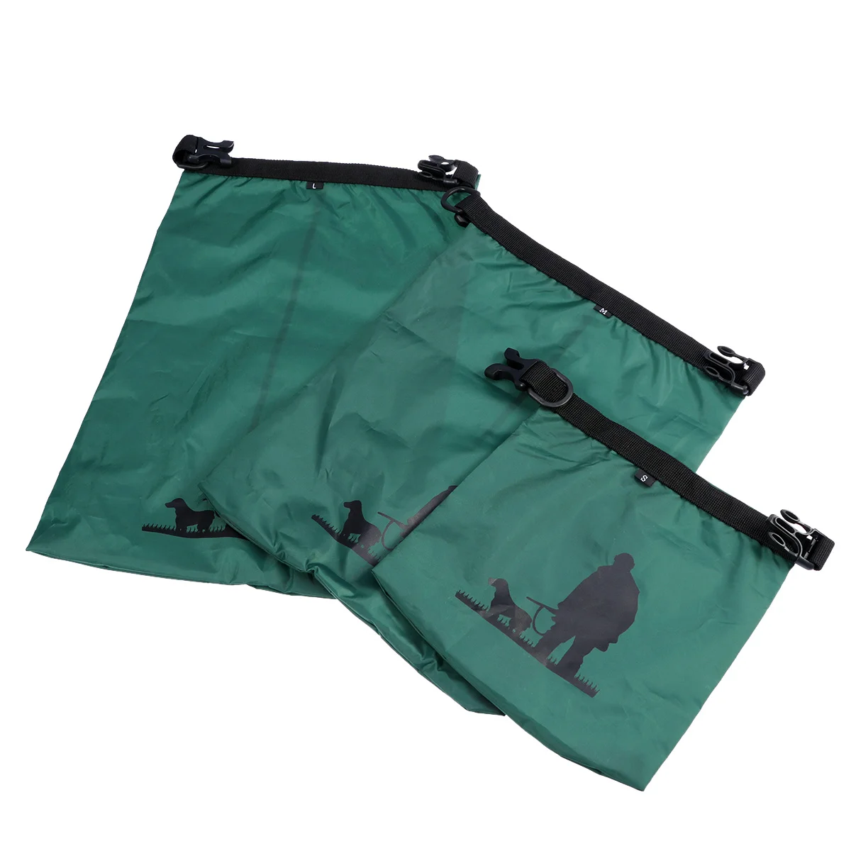 

1.5L+2.5L+3.5L Waterproof Dry Bag Storage Pouch Bag for Camping Boating Kayaking Rafting Fishing (Army Green)