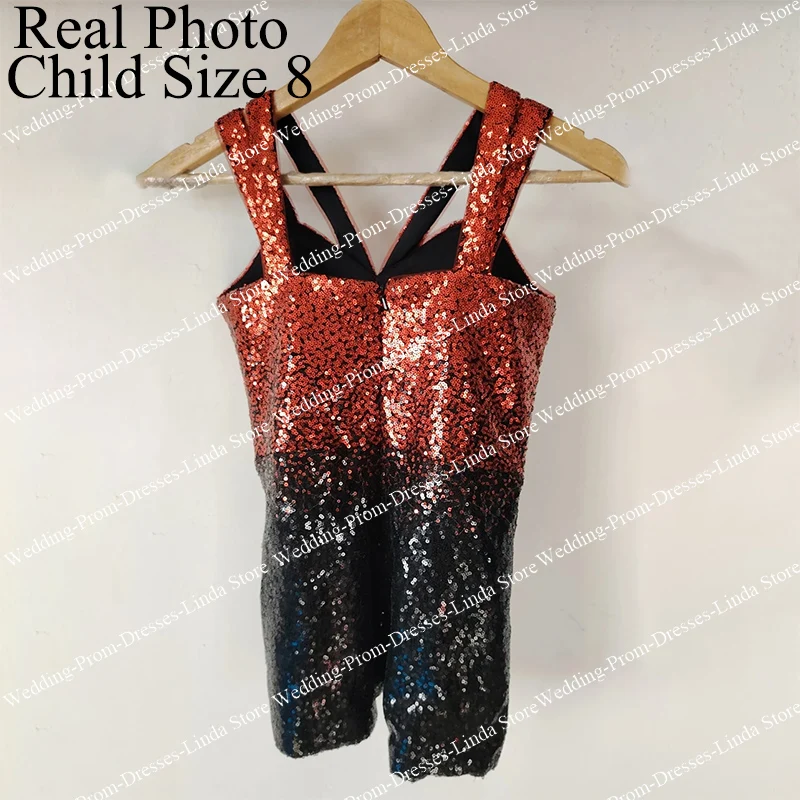 Floral Appliqu&eacute; Dress Girls Dresses Sparkly Short Girl's Romper Jumpsuit Sequins V-Neck Sleeveless Backless Above Knee Celebrity Dresses Replica Evening Party