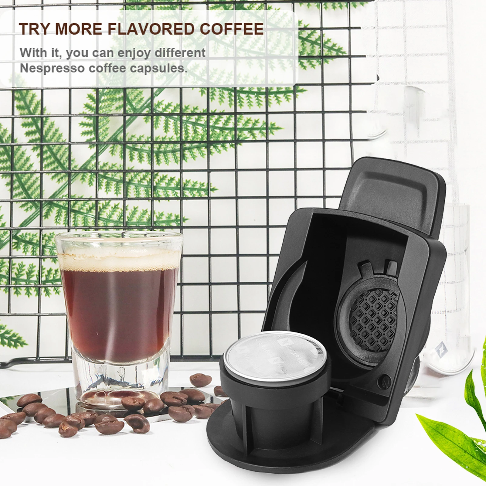 Capsule Adapter Coffee Capsules Converter Compatible With Nespresso Dolce Gusto Machines