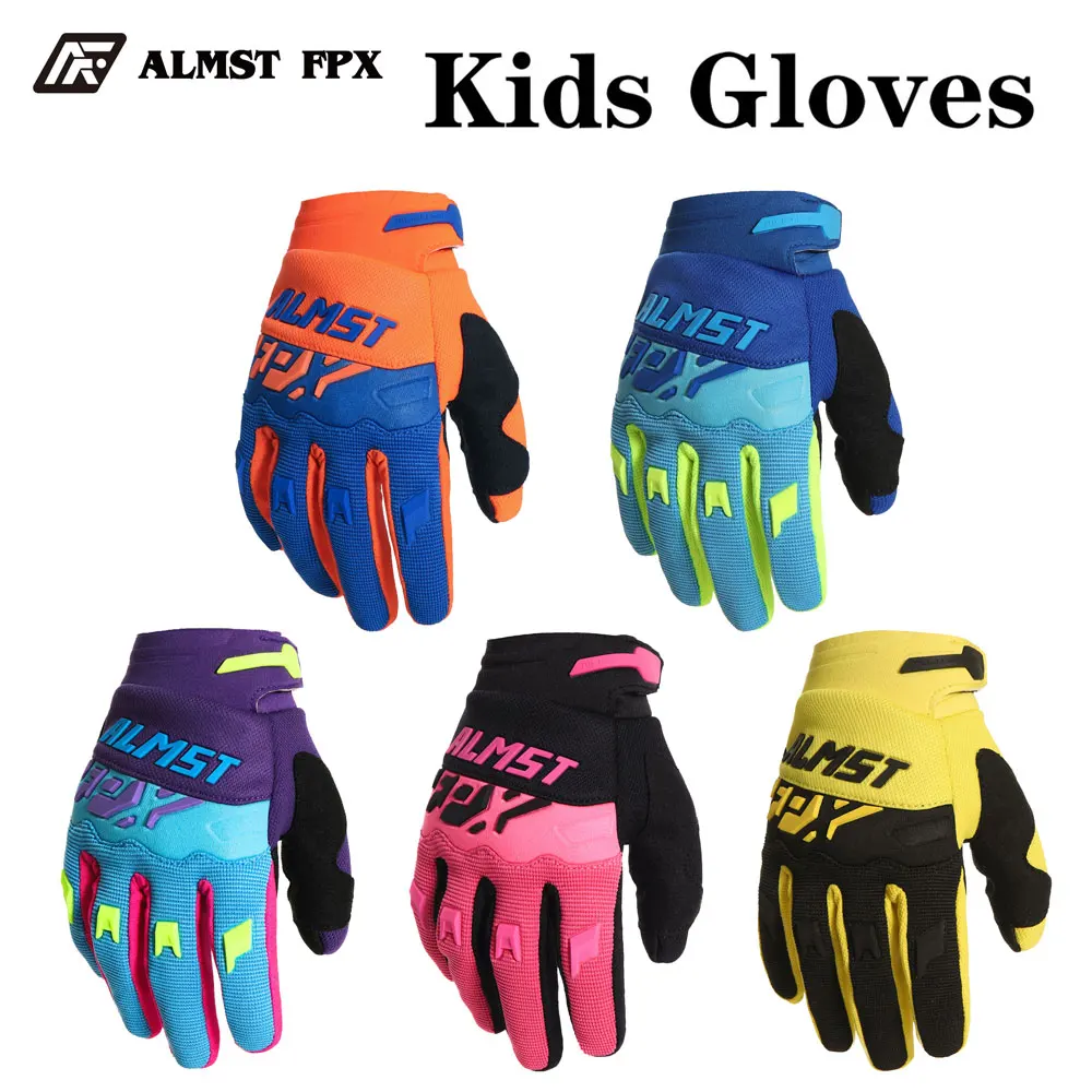 ALMST FPX MTB Kids Bike Gloves Summer Breathable Motocross Balance Bicycle Hands for Boys And Girls Mountain Cycling Protection