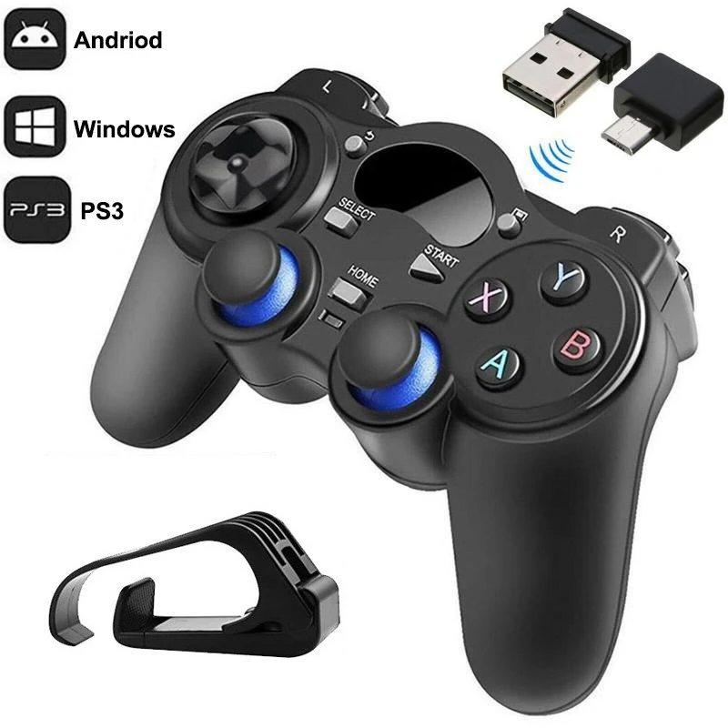 2.4G USB Wireless Android Game Controller Joystick Joypad with OTG Converter For PS3/Smart Phone For Tablet PC Smart TV Box