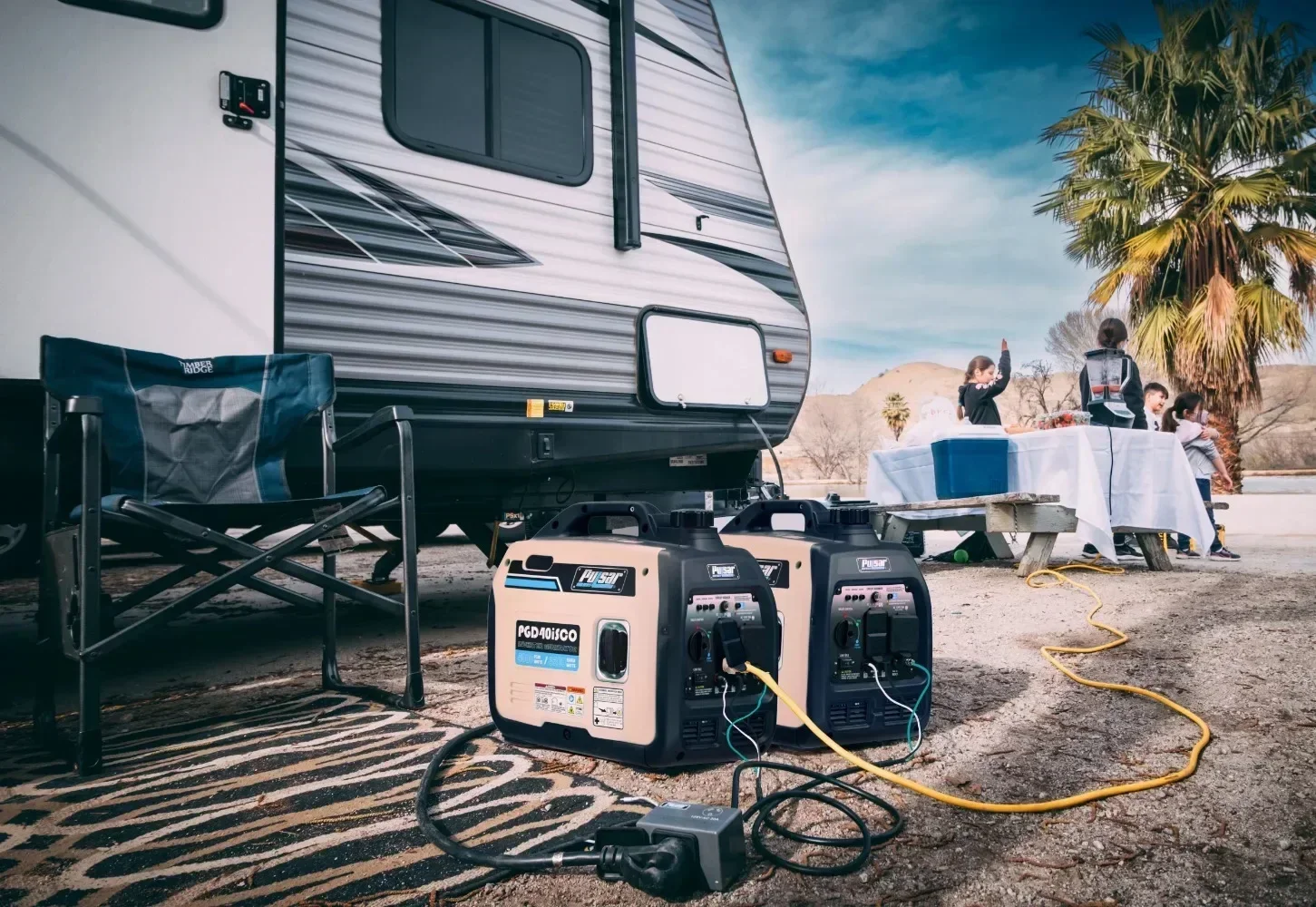 Pulsar 4000-Watt Super Quiet Gas Powered Inverter Generator with CO Sentry USA NEW