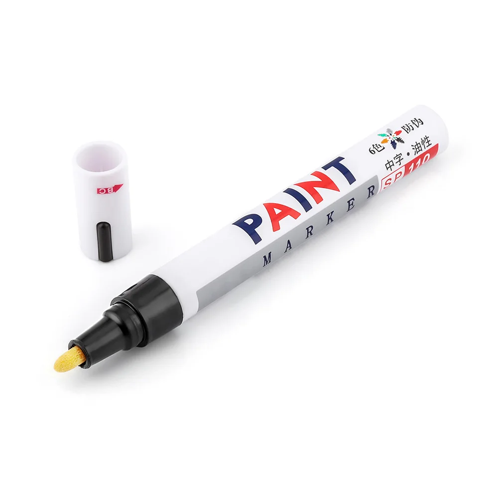1 Piece Car Paint Pen Waterproof Car Wheel Tire Oily Painting Mark Pen Auto Rubber Tyre Tread CD Metal Permanent Paint Marker