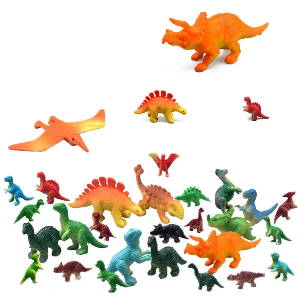 

Realistic Simulation Dinosaur Model Toy Set Multiple Shapes Funny Cognition Educational Toys Holiday Birthday Gifts For Children