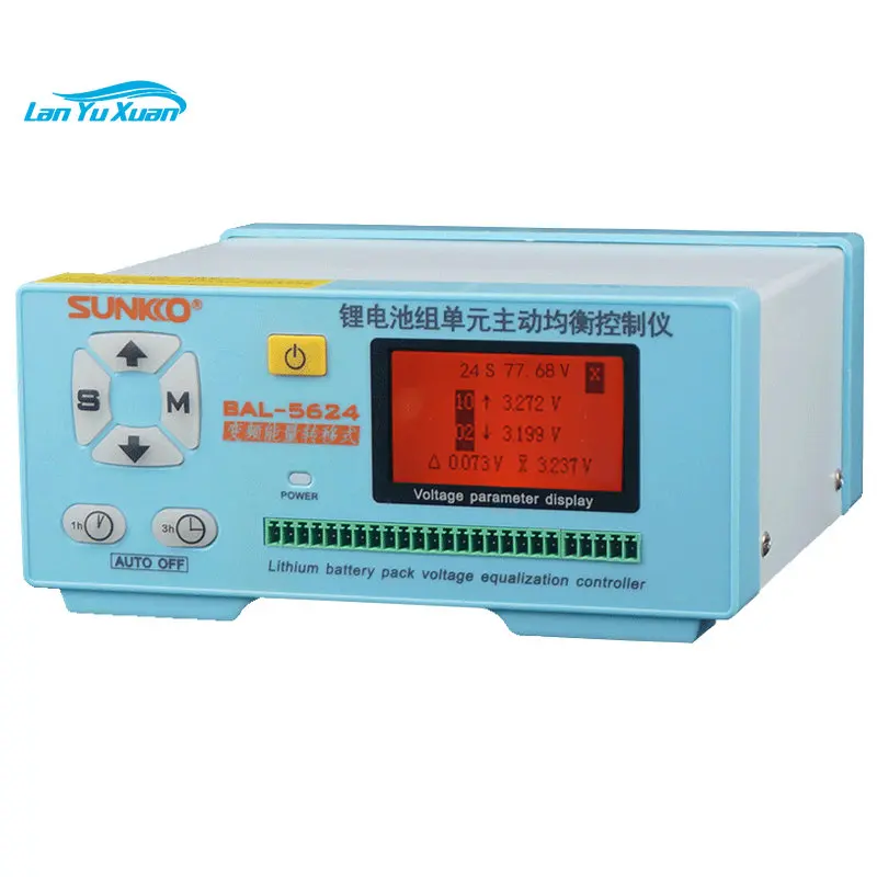 

Sunkko BAL-5624 5A 2-24S battery voltage Analysis balancer battery life tester