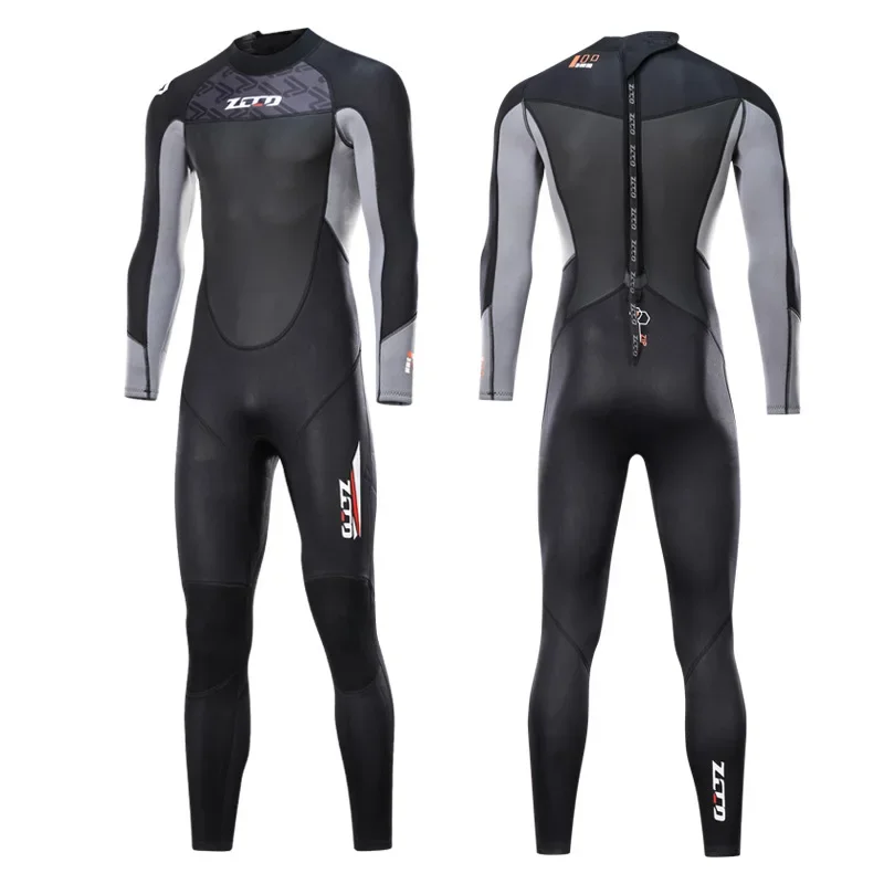 4xl 3xl Mens Diving Suit One-piece 3mm Wetsuit men Jump s Wet for Cold Water Swimming Surfing Winter swimsuit