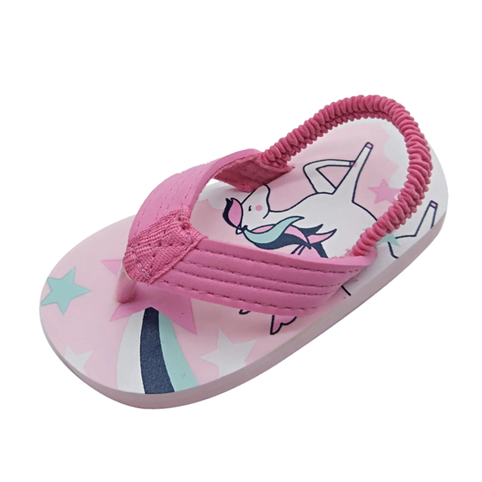 Description Picture 3 of itemToddler Eva Elastic Beach Shoes Girls Shoes Strap & Flops Boys Flip For Kids Sandals With Adjustable Summer Sandals Pantuflas