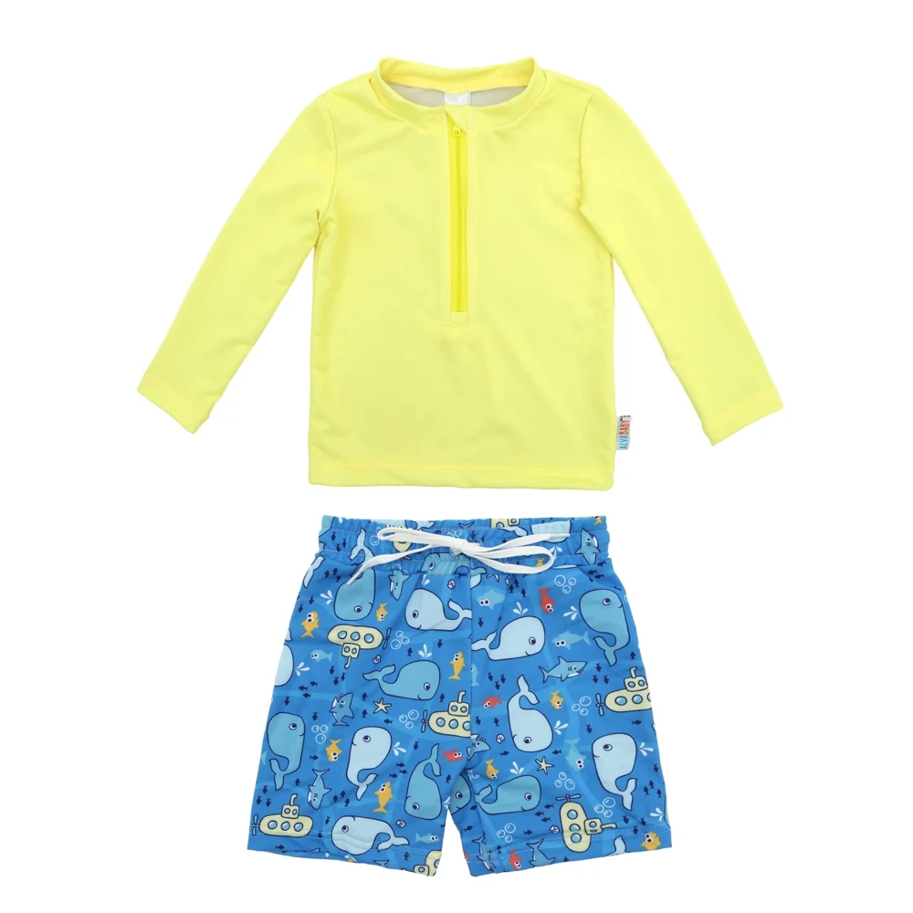 12M-5T Jungen-Badeanzug Langarm-Schwimmanzug Rash Guard Set ALVABABY UPF 50+ Sonnenschutz Baby Kleinkind Schwimmhose Badeanzug