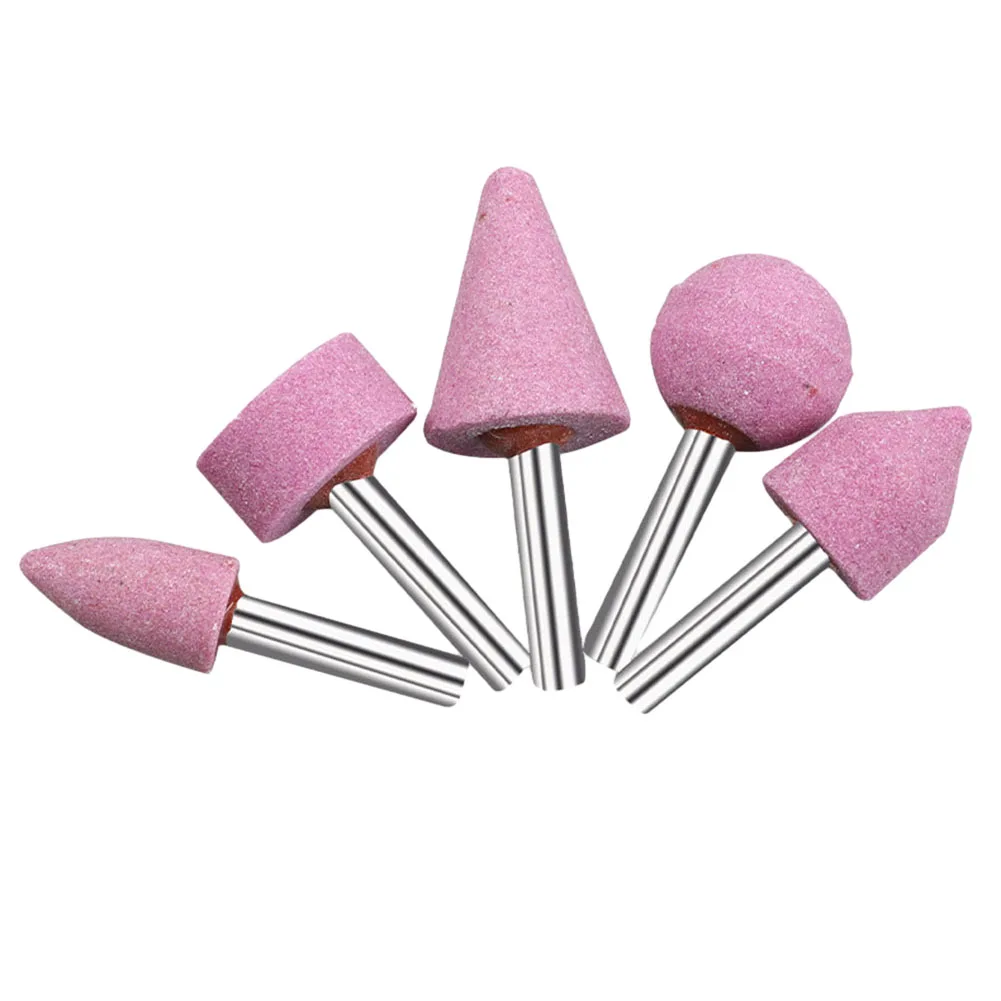 

5pcs 6mm Abrasive Stone Polishing Grinding Head Set Electric Drill Bit Wheel