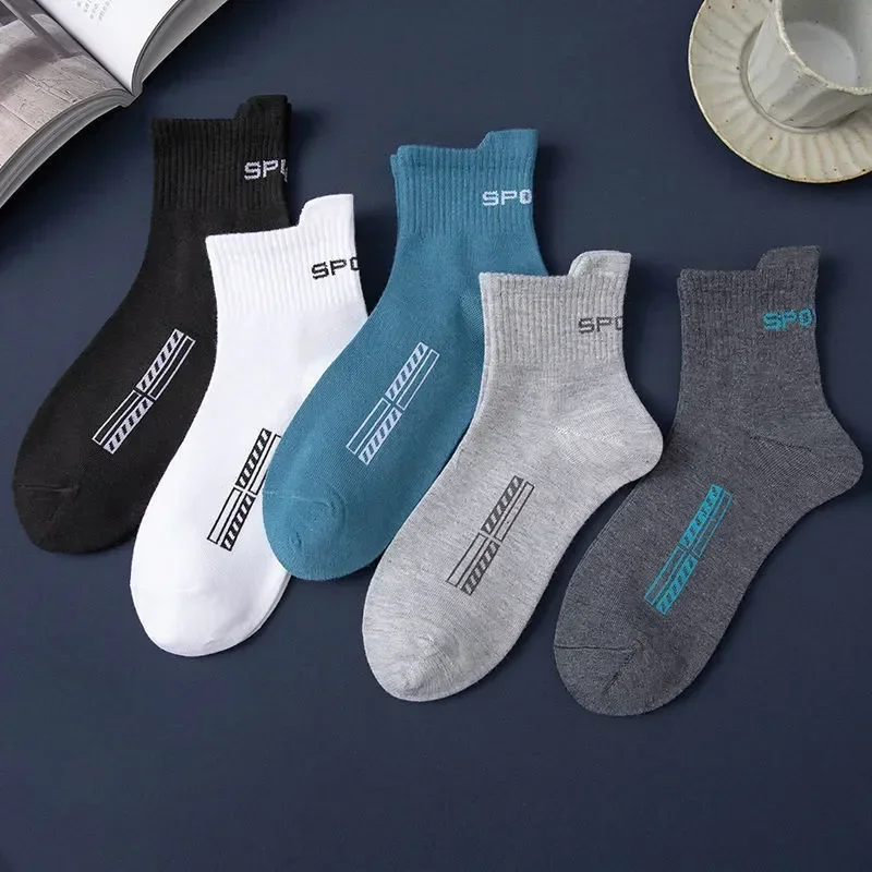 

Run Lot Sokken High Breathable Casual men Cotton Size38-43 5 gift Sports Man Quality Socks Large