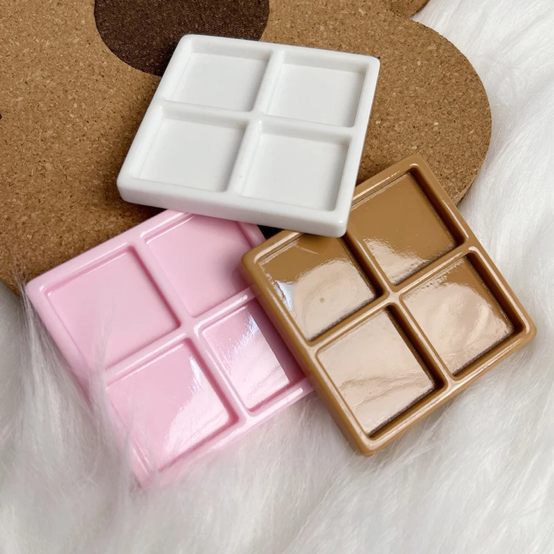 Four Grid Design Nail Resin Paint Palette Mini Portable Palette Tone Nail Tools Art Display Rack Supplies Jewelry Accessories