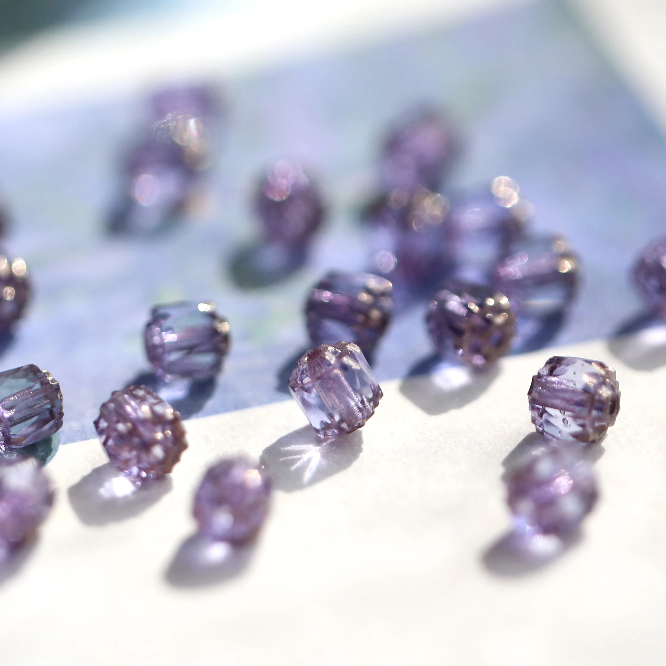 10pcs 6mm 체코 비즈 복고풍 유리 비즈 수제 비즈 Diy 재료