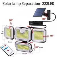 Waterproof Solar Powered Outdoor Light Motion Sensor 122/333 LED Security Street Lamp Sconce Spotlights for Garden Decoratio 1