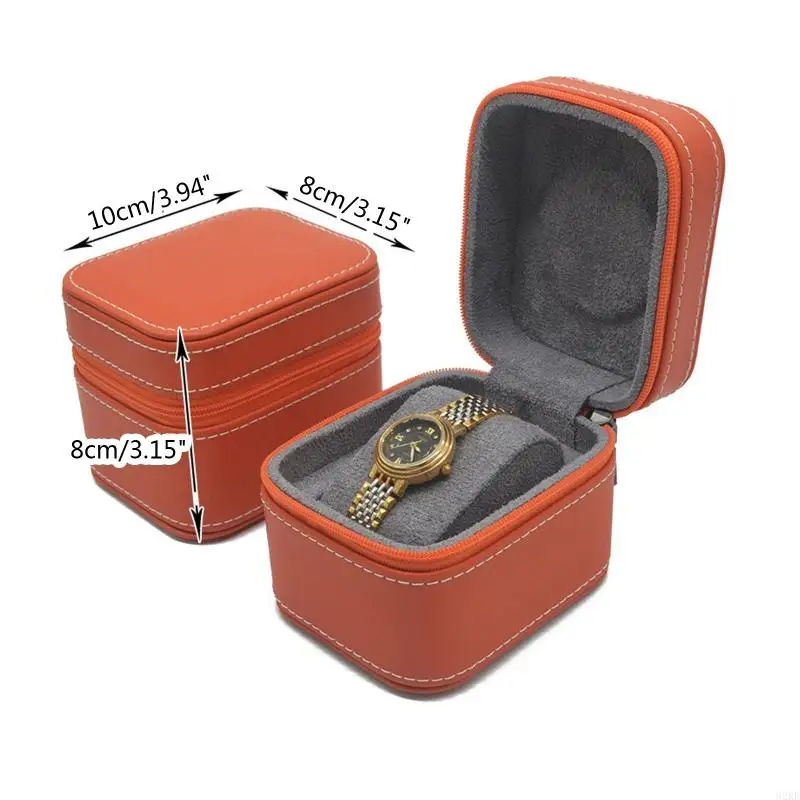 Luxury Travel Watch for Case Waterproof Wristwatch Roll Organizer PU Leather for Wristwatch Jewelry Display Commercial G