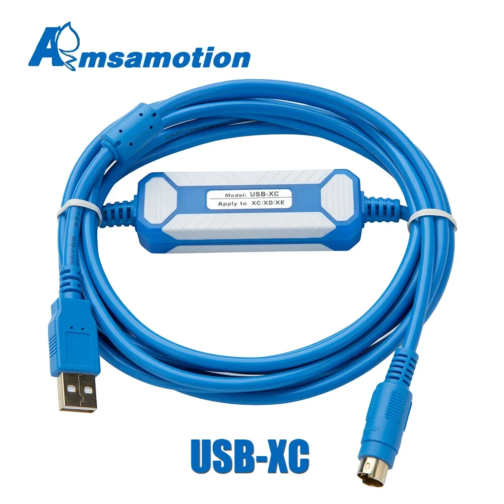 

AMSAMOTION Gold-plated USB-XC USB To RS232 Adapter For Xinje PLC XC1 XC2 XC3 XC5 Programming Cable