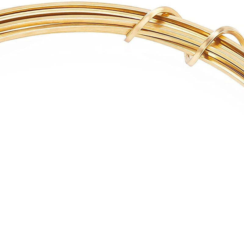 15 Gauge 6meters Square Copper Wire Half Hard Gold Brass Wire for Jewelry Beading Craft Work