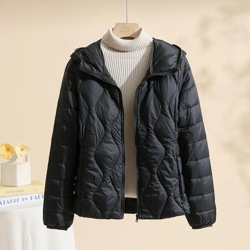 SEDUTMO Winter Slim Ultra Light Thin Duck Down Coat Women Casual Jackets Autumn Fashion Pocket Basic Parkas ED2099