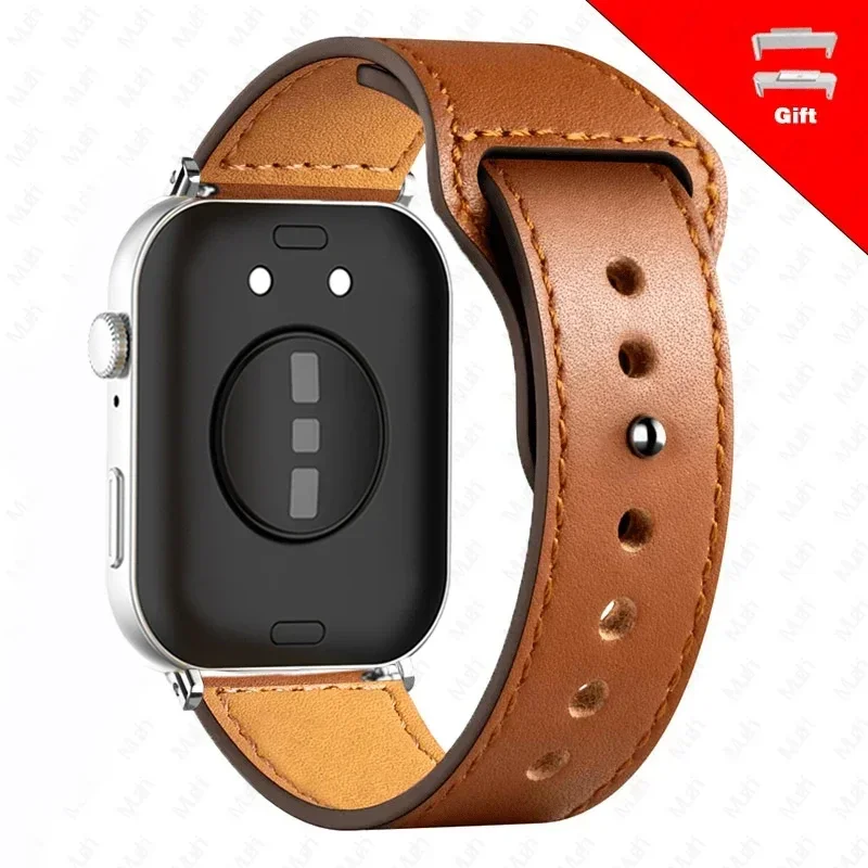 Premium Leather Smartwatch Band - Elegant Replacement Wristband Strap Accessories