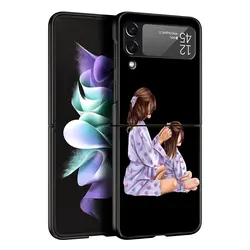Custodia Telefonica Rigida Protettiva Chic Nero Marrone Design Capelli