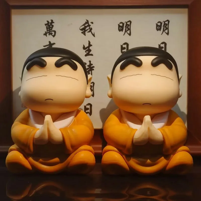

Crayon Shin-chan GK Worships Buddha and Meditates Kawaii and Car-mounted Trendy Toy Figurine Funny Dolls for New Year Gift