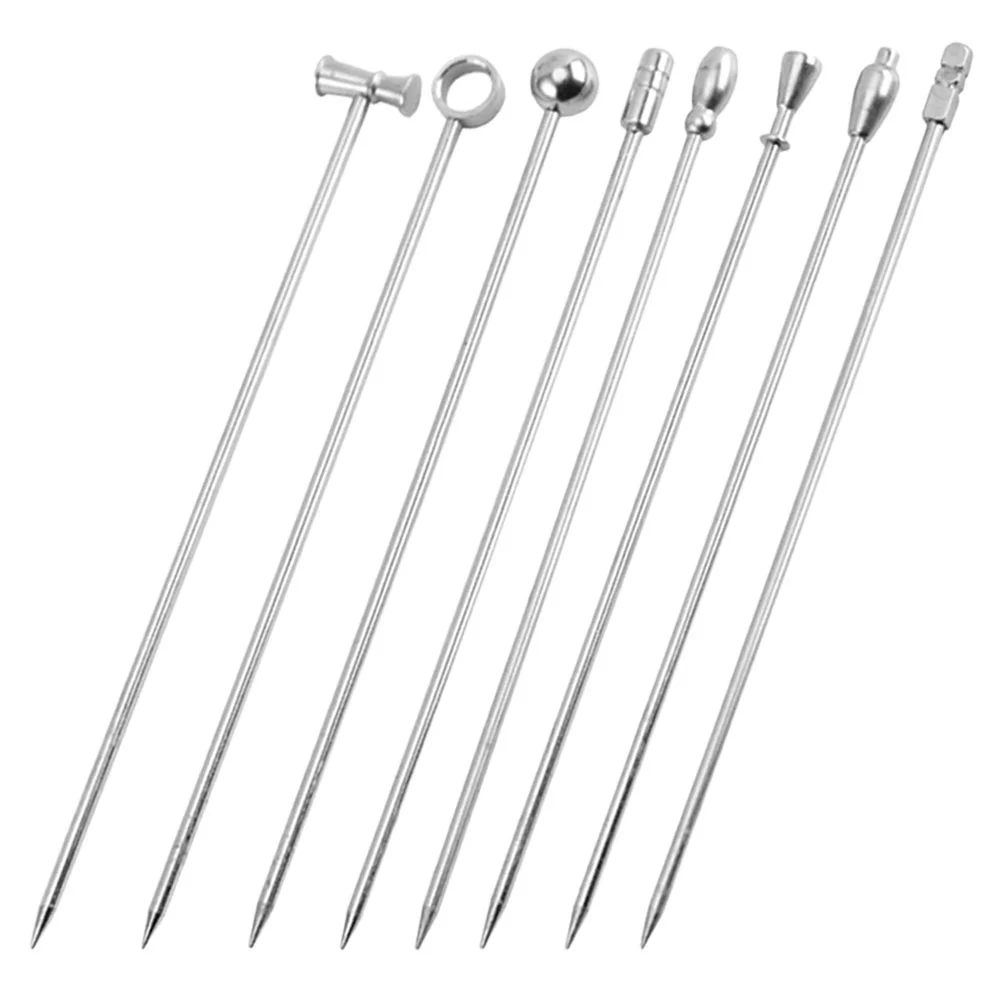 

Steel Coffee Stainless Steel Cocktail Toothpicks Cocktail Stirrer Toothpicks For Appetizers for Coffee Bar Kitchen Cocktail