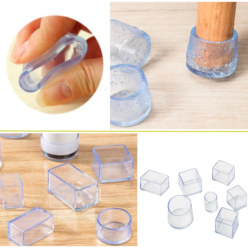 4-12pc/set Chair Leg Caps Rubber Feet Protector Pads Furniture Table Covers Socks Plugs Cover Furniture Leveling Feet Home Decor chair leg caps chair leg protector furniture foot protector furniture leg pads furniture foot pads furniture leg caps rubber furniture feet pads furniture feet levelers furniture feet