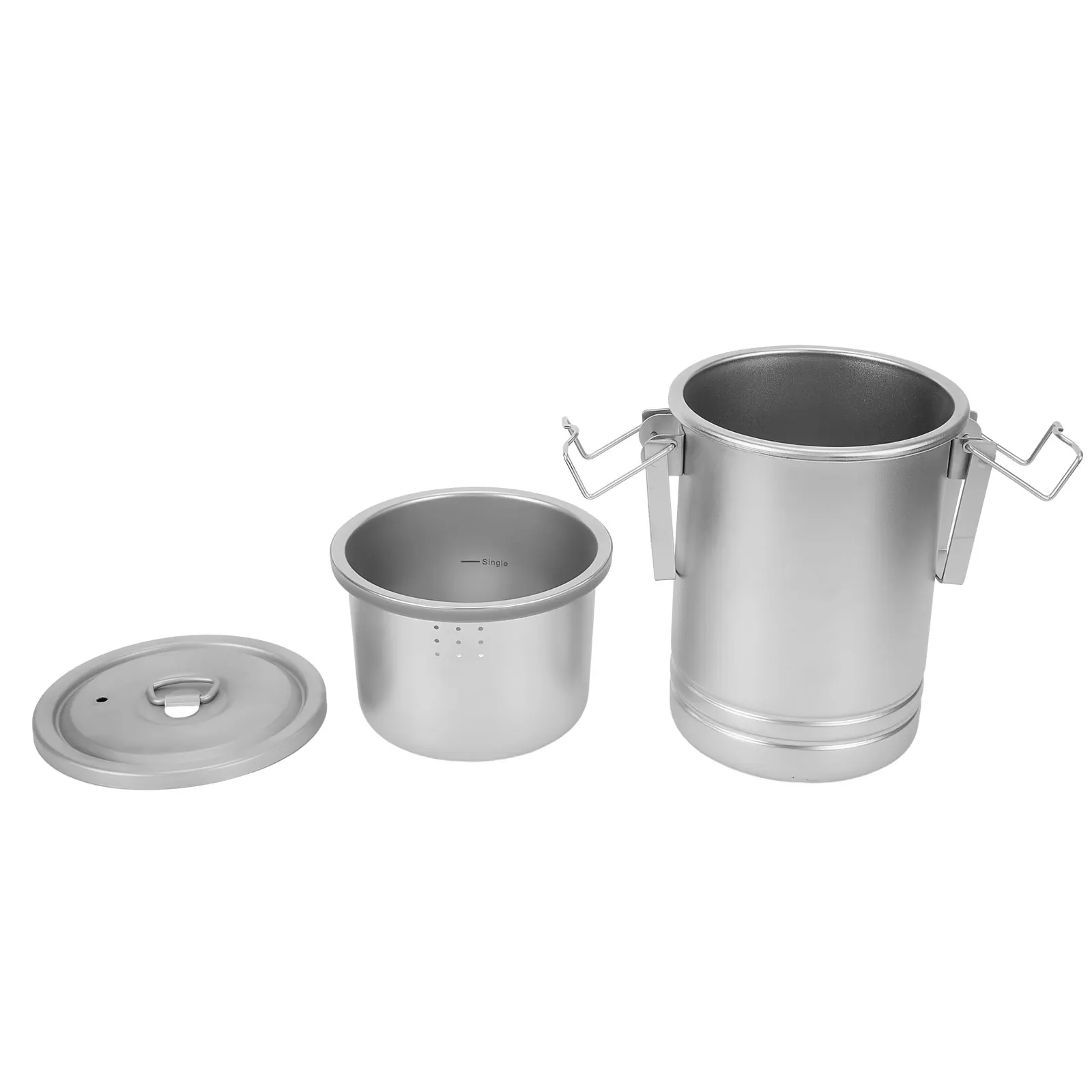 Multifunctional Cooker Steam Pot Stainless Steel Camping Cooking Supplies Tools For Camping Rice Soup Cooking Outdoor Cookware