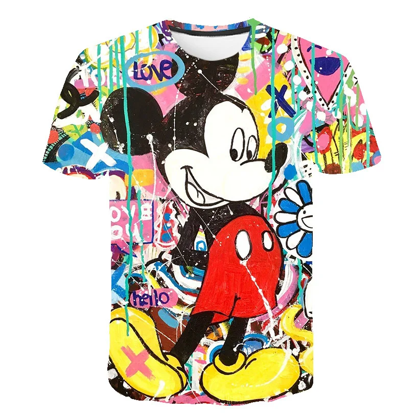 Cartoon Mickey Mouse T-shirt Children T-shirt Boys 3D Print Summer Breathable Shirt 1-14 Year Old T-shirt Mickey T Shirt _ - AliExpress Mobile