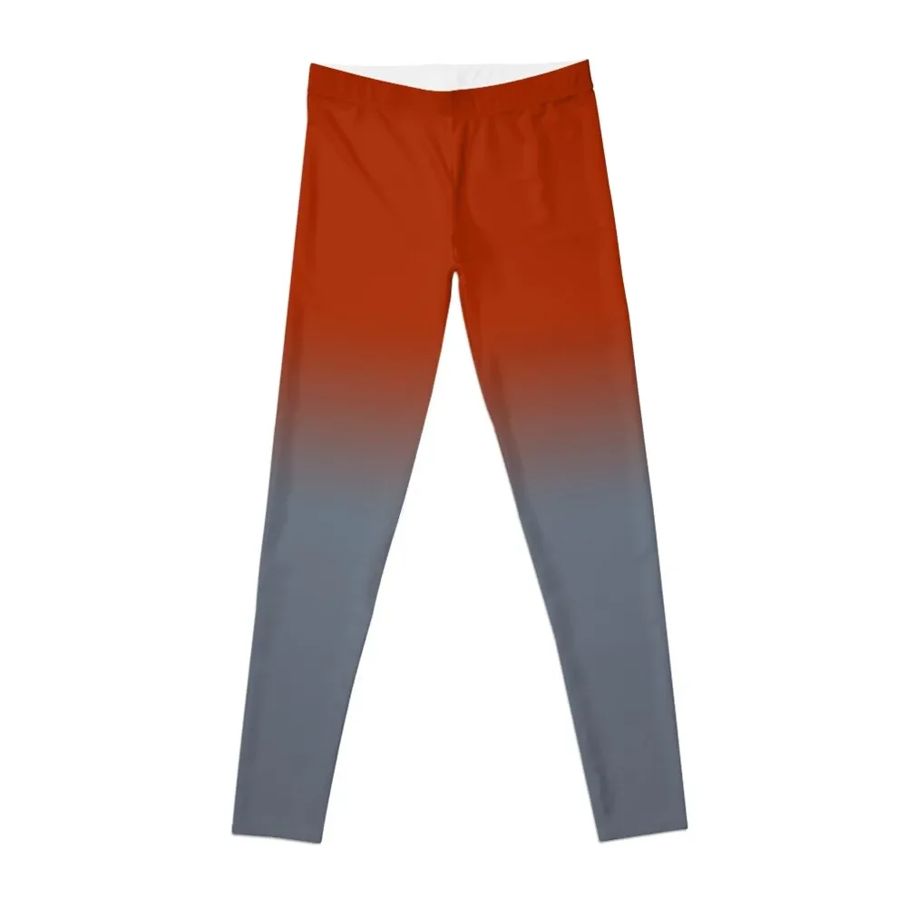 

Red Gray Gradient Ombre Leggings sport legging Women sportwear Womens Leggings
