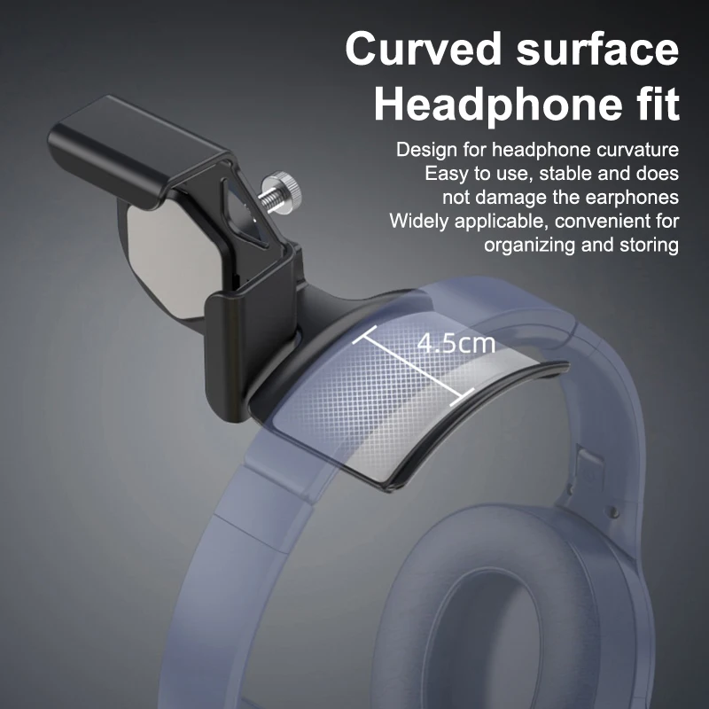 Headphone Holder PC Monitor Hanger Wall Hook Monitor Earphone Stand Universal Headset Hanging Hook Durable Headphone Bracket