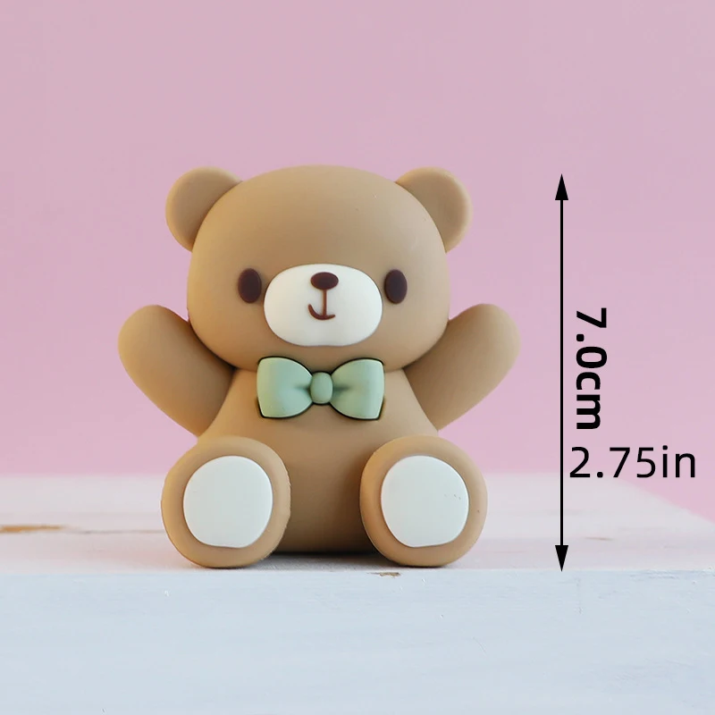 Baby Taarttopper Set - Beer, Regenboog, Wolk & Ster Decoraties