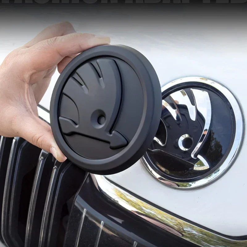 

Наклейка ABS на переднюю крышку капота автомобиля, Эмблема для Skoda Rapid Kodiaq Karoq Kamiq Superb Octavia Rapid Spaceback, автомобильный значок, аксессуары