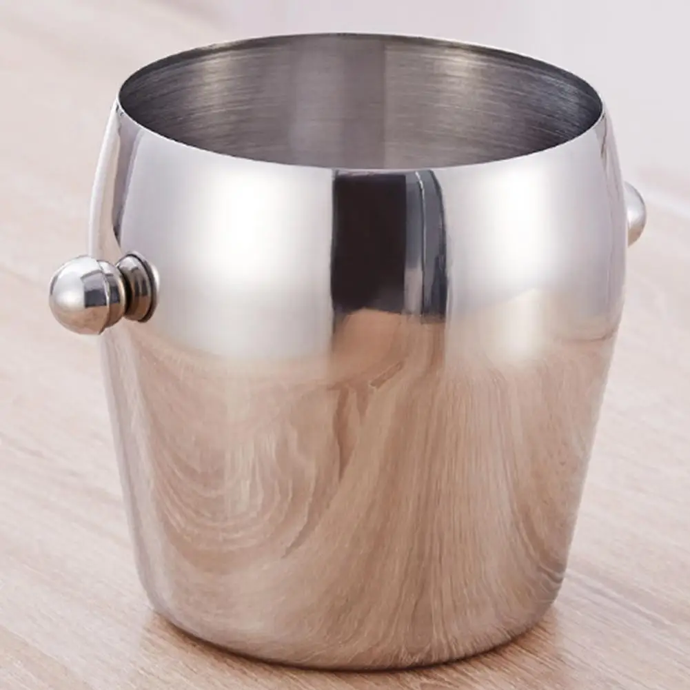 Wine Chiller Eco-friendly Bottle Cooler Rust-proof Ice Barrel 3 Styles Ice Bucket Single Layer Beer Chiller for Bar