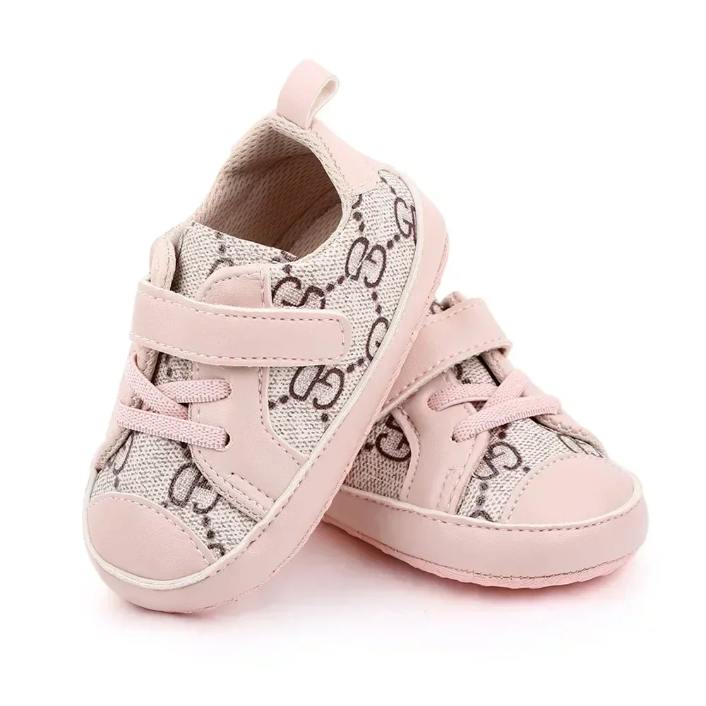 Baby Girls Sneakers Non-slip Soft Sole PU Leather Shoes First Walker Newborn Baby Boy Unisex Shoes